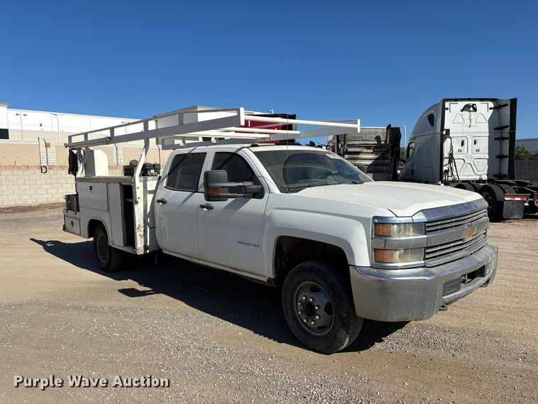 image for item YA4144 2017 Chevrolet Silverado 3500 utility bed pickup truck