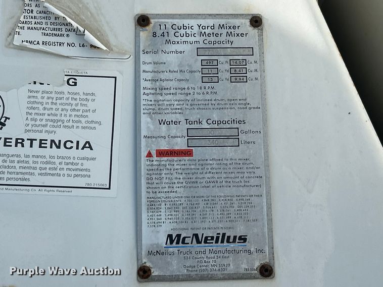image for item DN6643 2006 Mack Granite CV713 ready mix truck