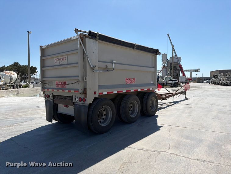 image for item DN6649 2016 Cornhusker 800 end dump pup trailer