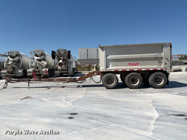 image for item DN6649 2016 Cornhusker 800 end dump pup trailer