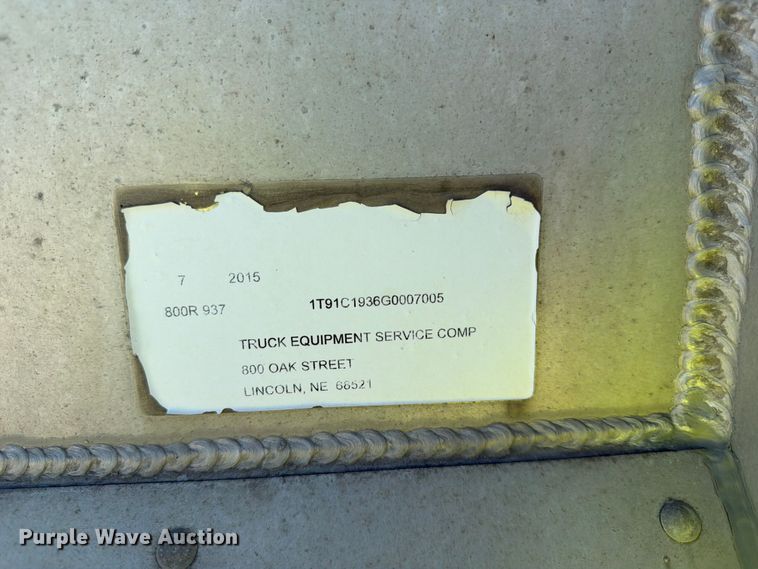 image for item DN6649 2016 Cornhusker 800 end dump pup trailer