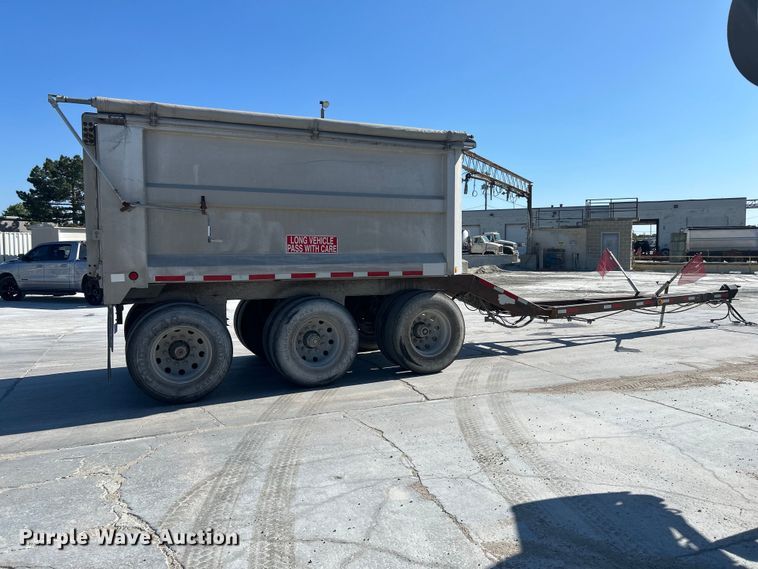 image for item DN6656 2009 Cornhusker 800 end dump pup trailer