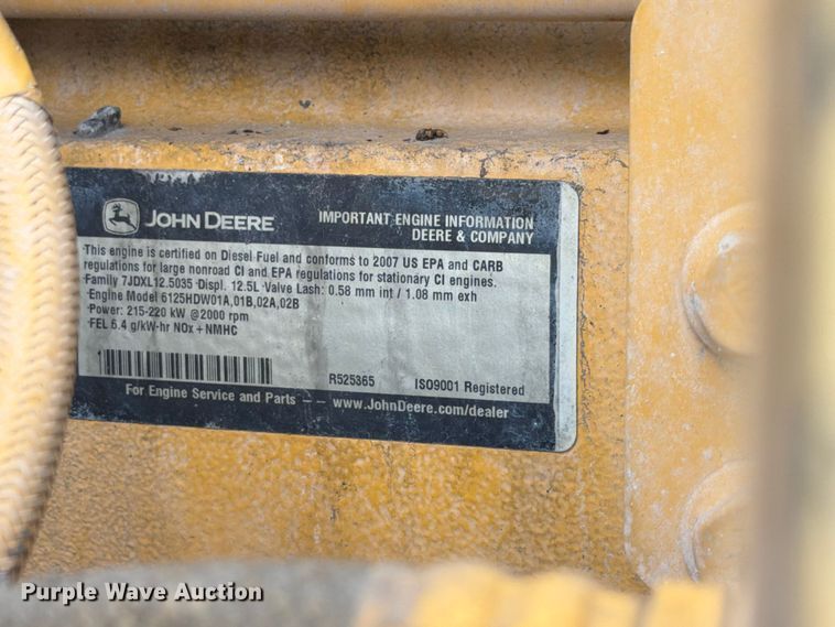 image for item DN6694 2007 John Deere 744J wheel loader