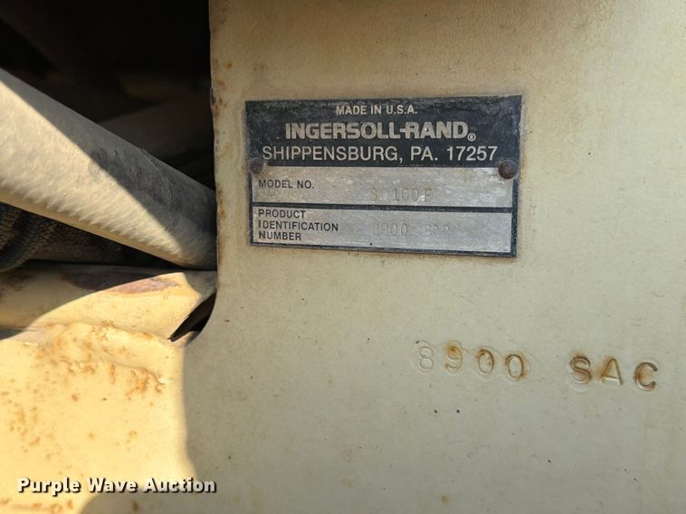 image for item DN6696 1993 Ingersoll Rand SD-100F single drum vibratory roller