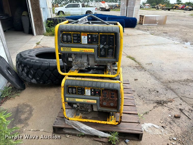 image for item DN6704 (3) Wacker Neuson GP5600 generators