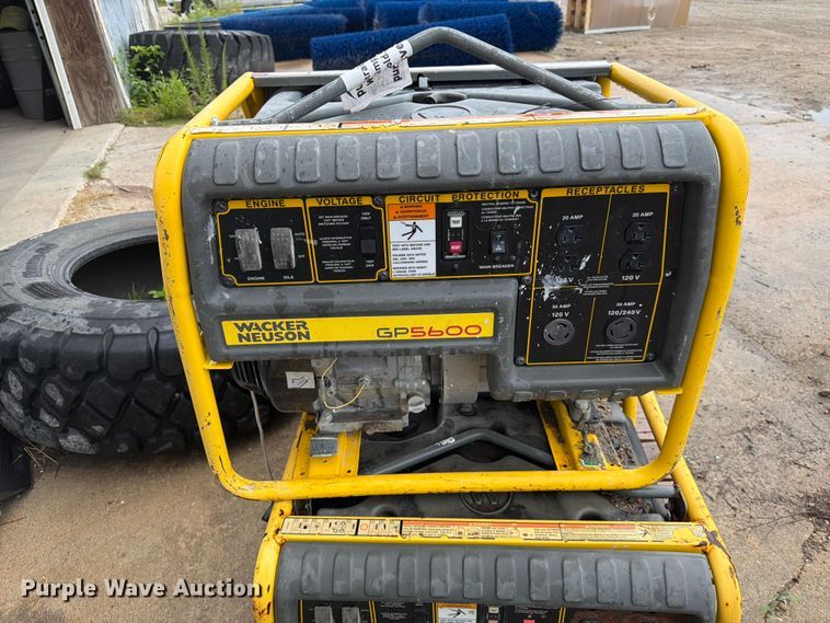 image for item DN6704 (3) Wacker Neuson GP5600 generators