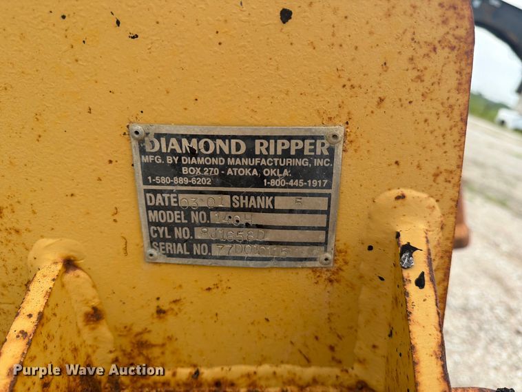 image for item DN6705 2001 Diamond Attachments 140H ripper