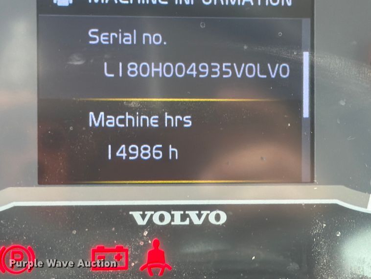 image for item DN6706 2018 Volvo L180H wheel loader