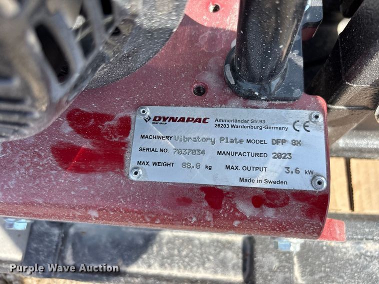 image for item DV7269 (2) Dynapac DFP8X plate compactors