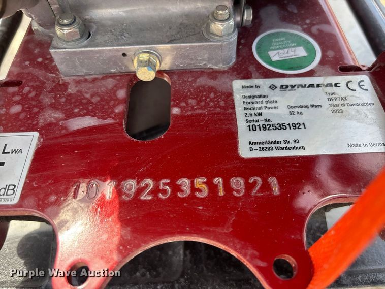 image for item DV7271 (2) 2023 Dynapac DFP7AX plate compactors