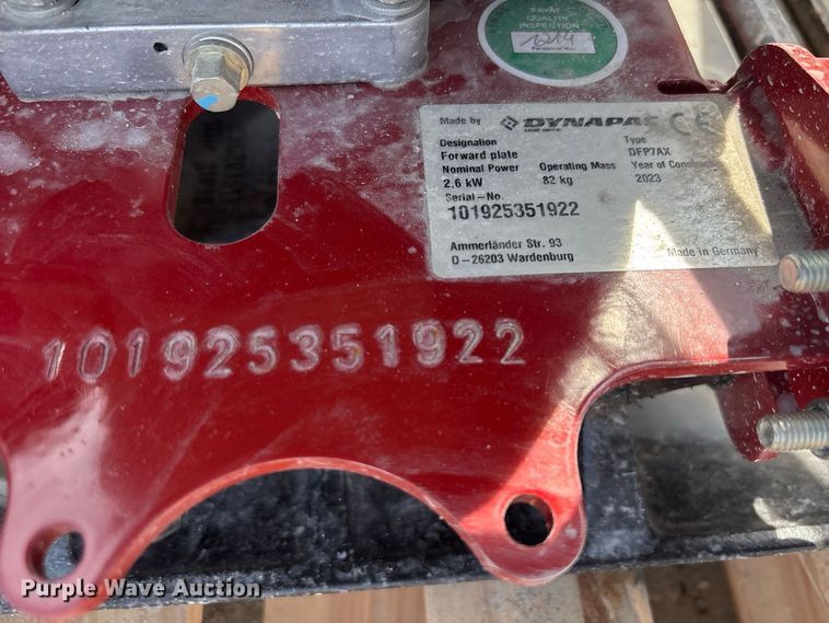 image for item DV7272 (2) Dynapac DFP7AX plate compactors