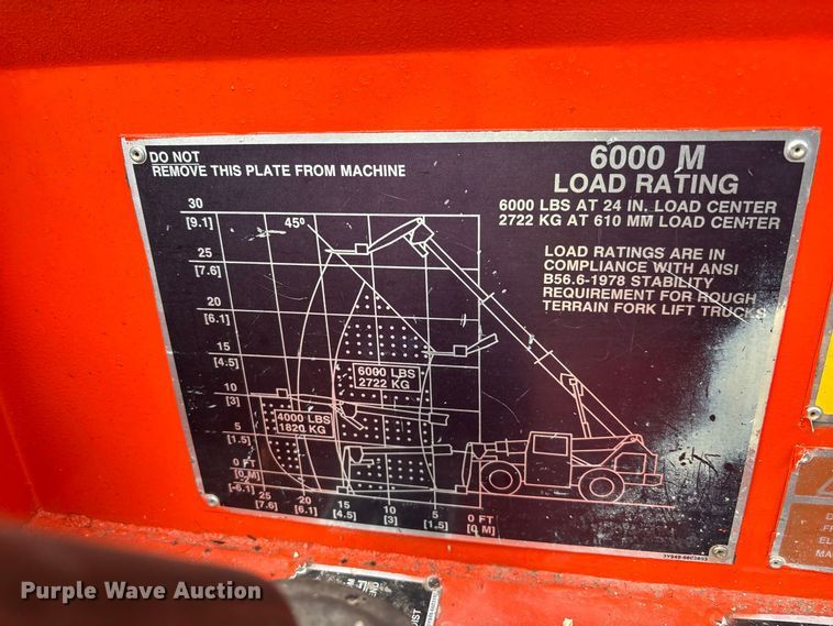 image for item DV7293 1991 Skytrak 6000M telehandler