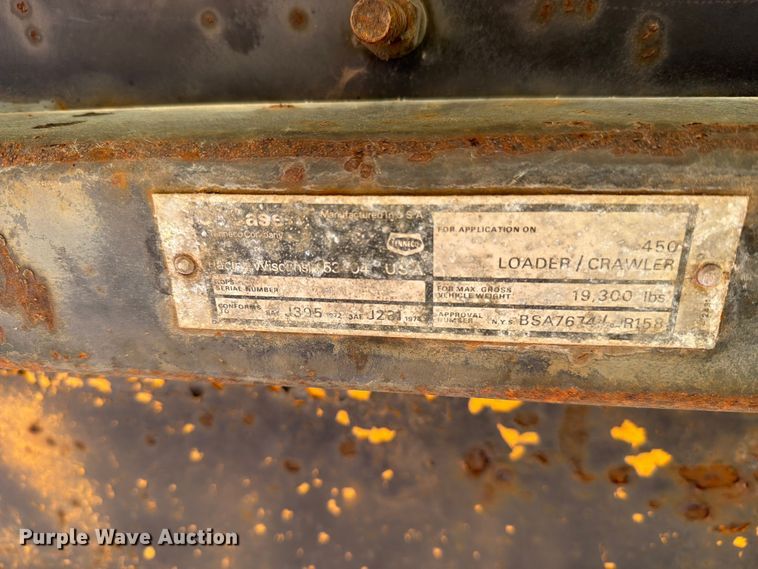 image for item DV8571 Case 450 crawler tractor