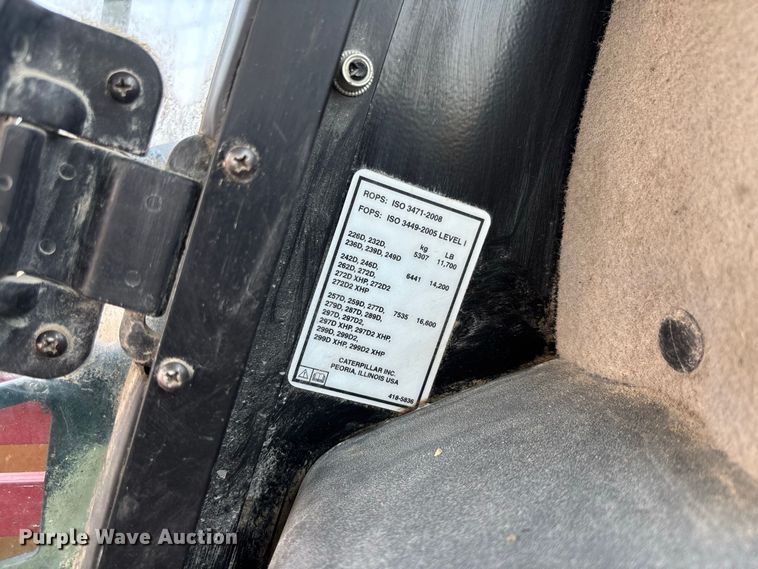 image for item DZ4484 2019 Caterpillar 262D skid steer loader