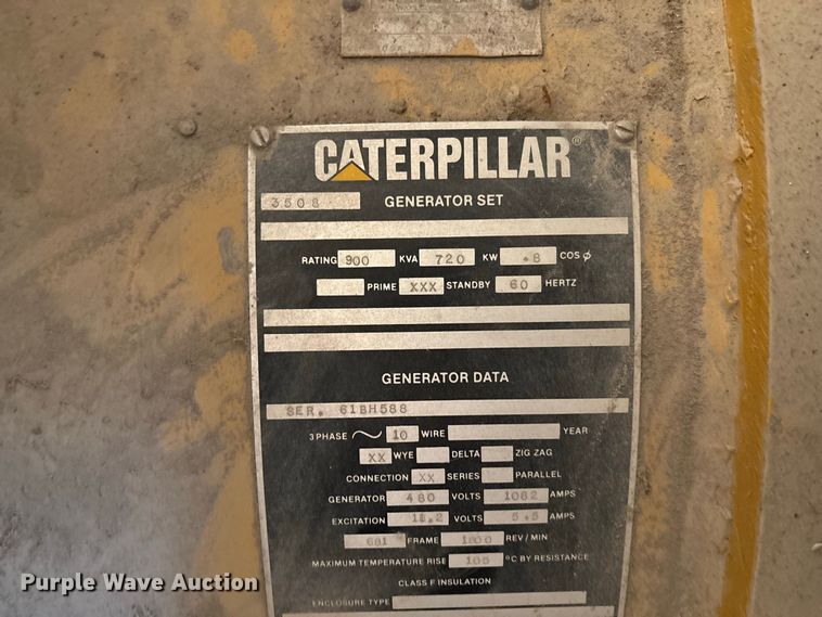 image for item DZ4493 1981 Caterpillar 3508 generator trailer