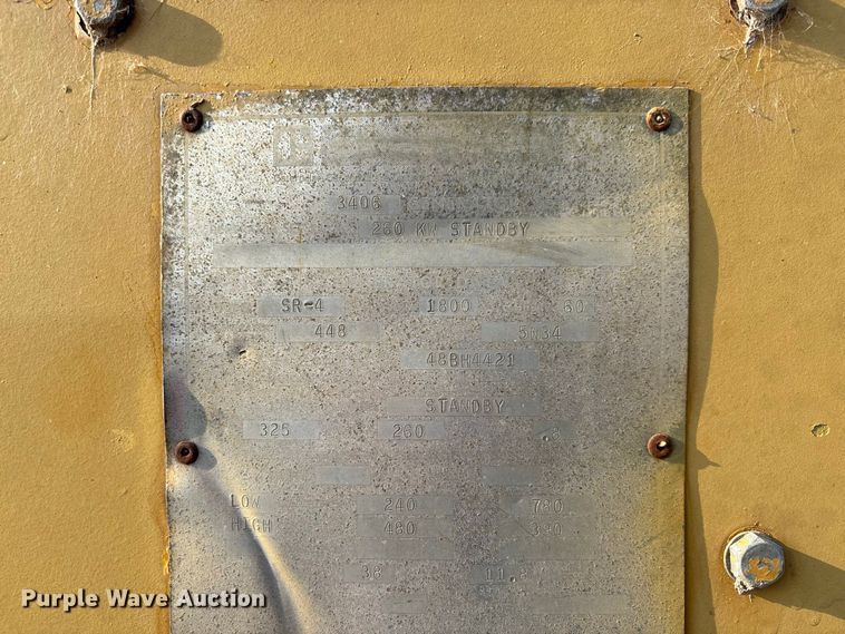 image for item DZ4495 Caterpillar 3406 generator
