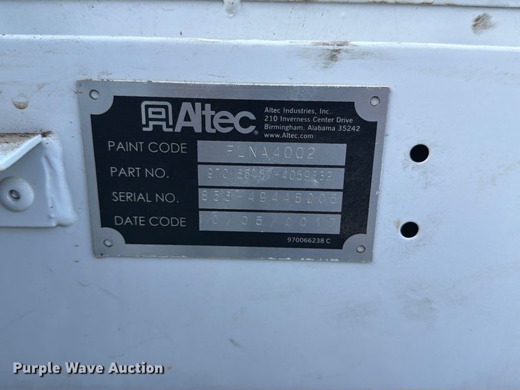 image for item EA4943 Altec 970185487-4059632 utility bed