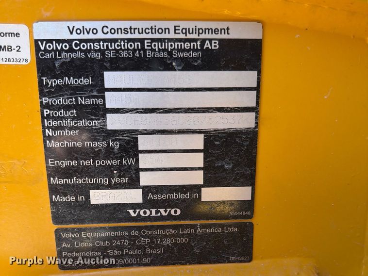 image for item ED6502 2024 Volvo A45G articulated haul truck