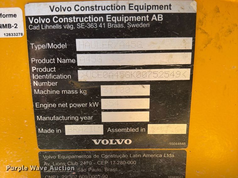 image for item ED6507 2024 Volvo A45G articulated haul truck