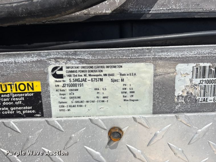 image for item EG9180 2020 Mobile Tech MTT712TA2 fiber optic splicing trailer