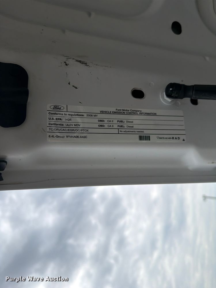 image for item EG9293 2008 Ford F350 Super Duty utility bed pickup truck