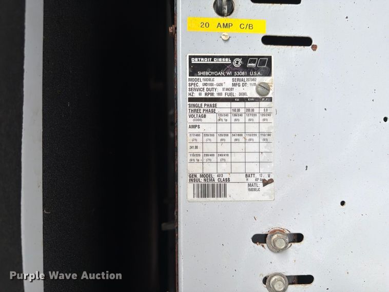 image for item EG9306 2005 Tramont Powertrak generator