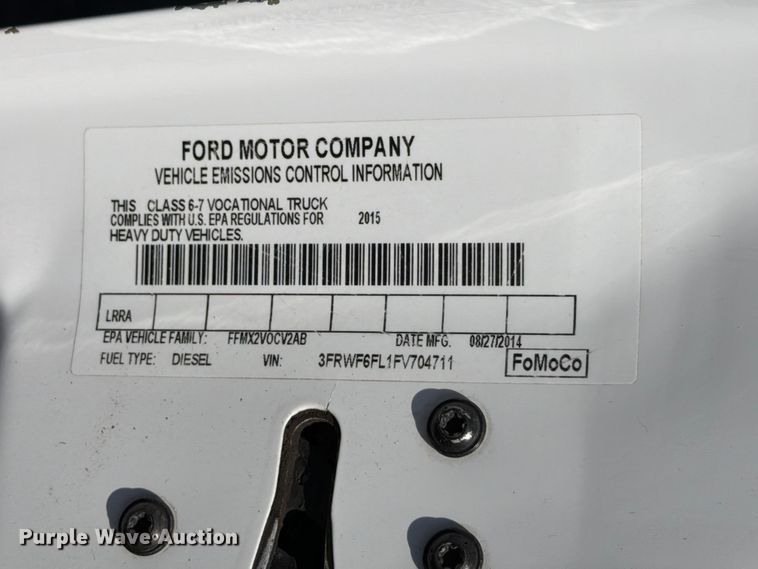 image for item EG9316 2015 Ford F650 Super Duty bucket truck