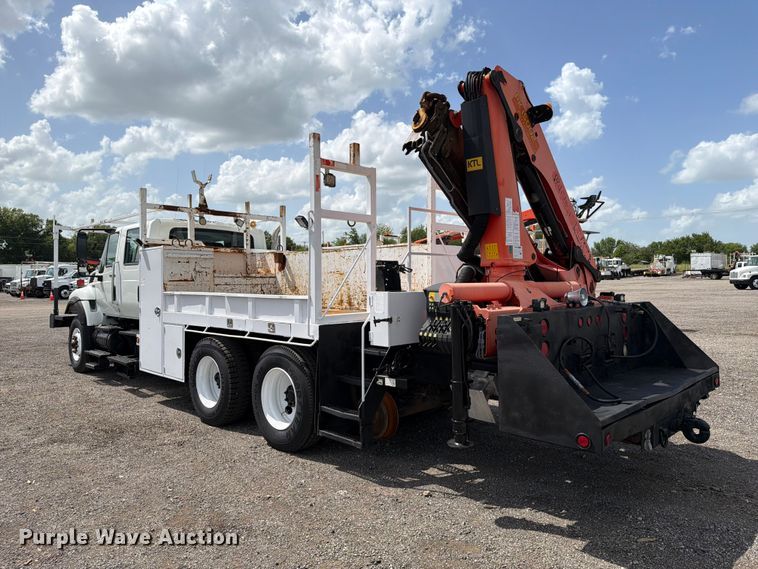 image for item EG9321 2008 International WorkStar 7500 Crew Cab crane truck