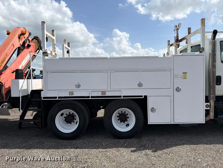 image for item EG9321 2008 International WorkStar 7500 Crew Cab crane truck
