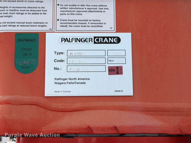 image for item EG9321 2008 International WorkStar 7500 Crew Cab crane truck