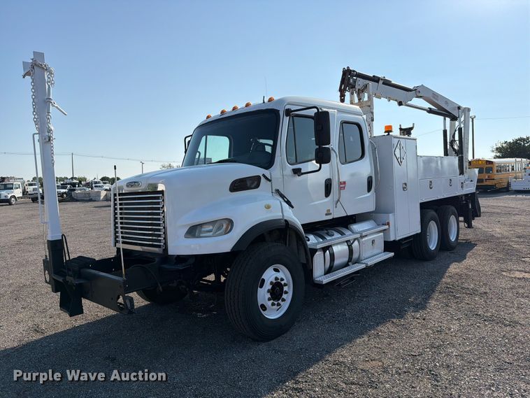 2012 Freightliner Business Class M2 Crew Cab crane truck