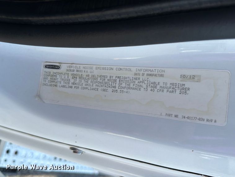 image for item EG9328 2013 Freightliner 108SD Crew Cab crane truck