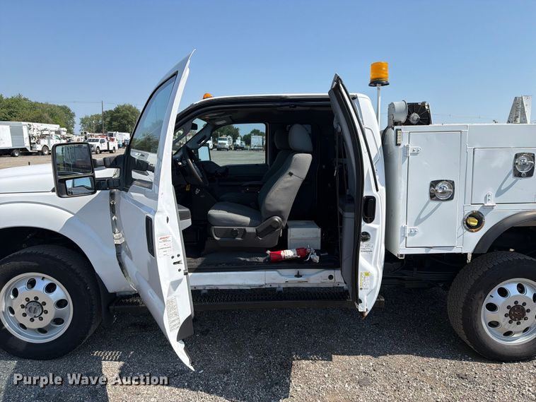 image for item EG9329 2014 Ford F250 Super Duty Ext. Cab utility bed pickup truck