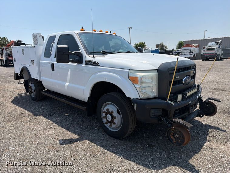 image for item EG9330 2014 Ford F250 Super Duty Ext. Cab utility bed pickup truck