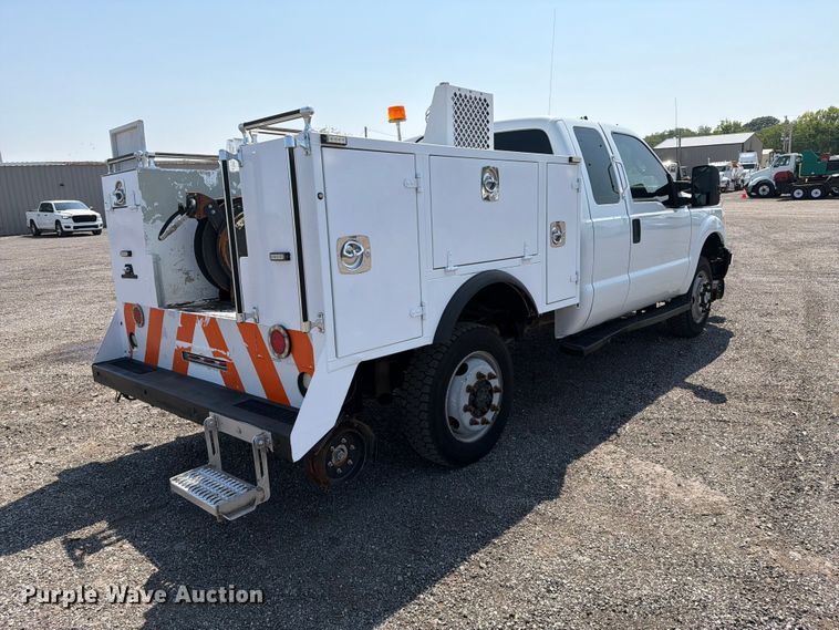 image for item EG9334 2014 Ford F250 Super Duty Ext. Cab utility bed pickup truck
