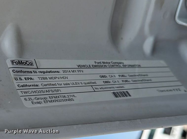 image for item EG9334 2014 Ford F250 Super Duty Ext. Cab utility bed pickup truck