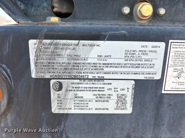 image for item EL2528 2013 Multiquip DCA-25SSIU3 generator