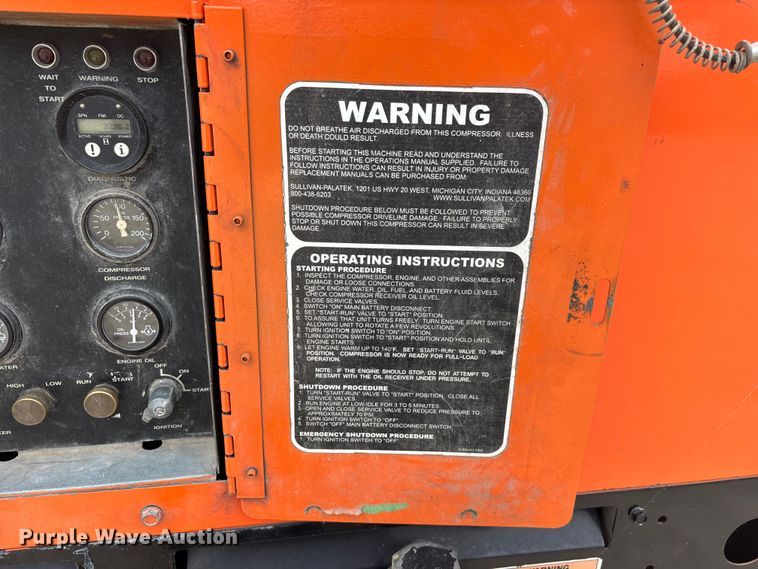 image for item EO4439 Sullivan Palatek DF375PDJDSB air compressor