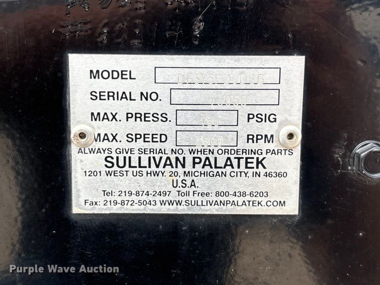 image for item EO4439 Sullivan Palatek DF375PDJDSB air compressor