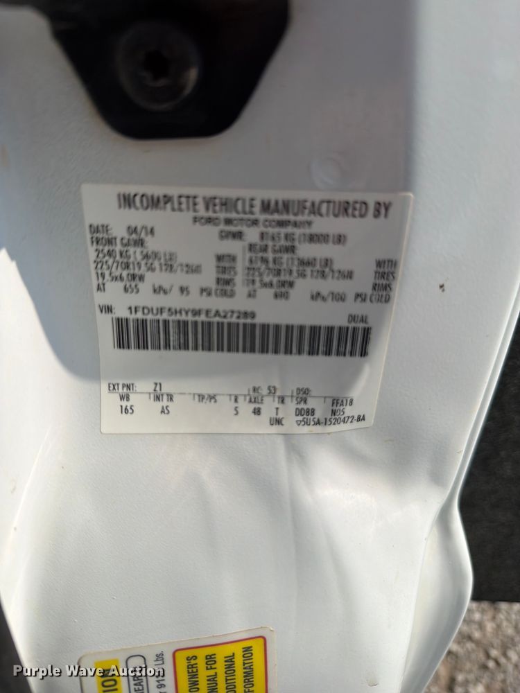 image for item EO8618 2015 Ford F550 utility / service truck