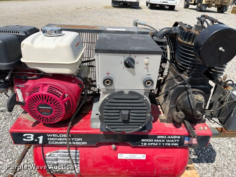 image for item EO8621 3 in 1 Welder Generator Compressor 