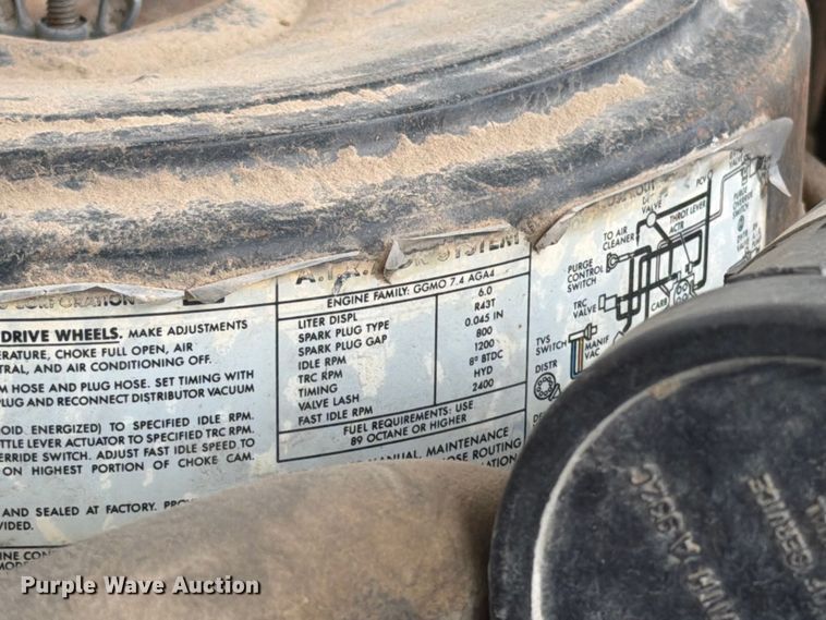 image for item ER1914 1986 GMC C7 water truck