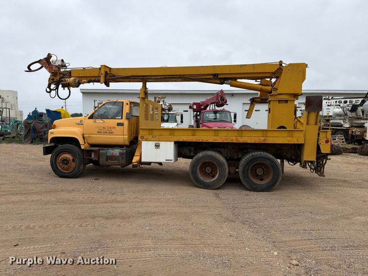 image for item ER1919 1991 GMC C7 digger derrick truck