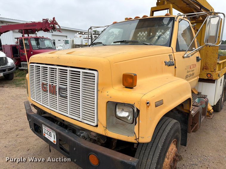 image for item ER1919 1991 GMC C7 digger derrick truck