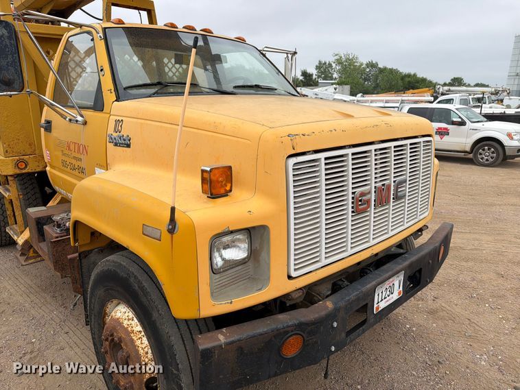 image for item ER1919 1991 GMC C7 digger derrick truck