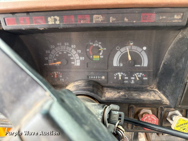 image for item ER1919 1991 GMC C7 digger derrick truck