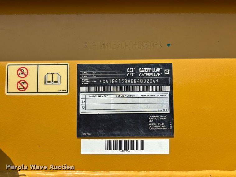 image for item ER3186 2020 Caterpillar 150 motor grader