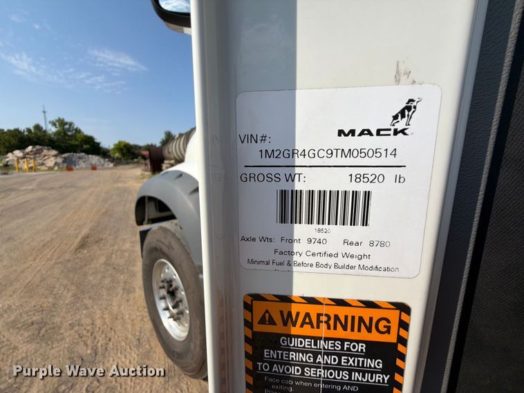 image for item ER3197 2026 Mack Granite dump truck