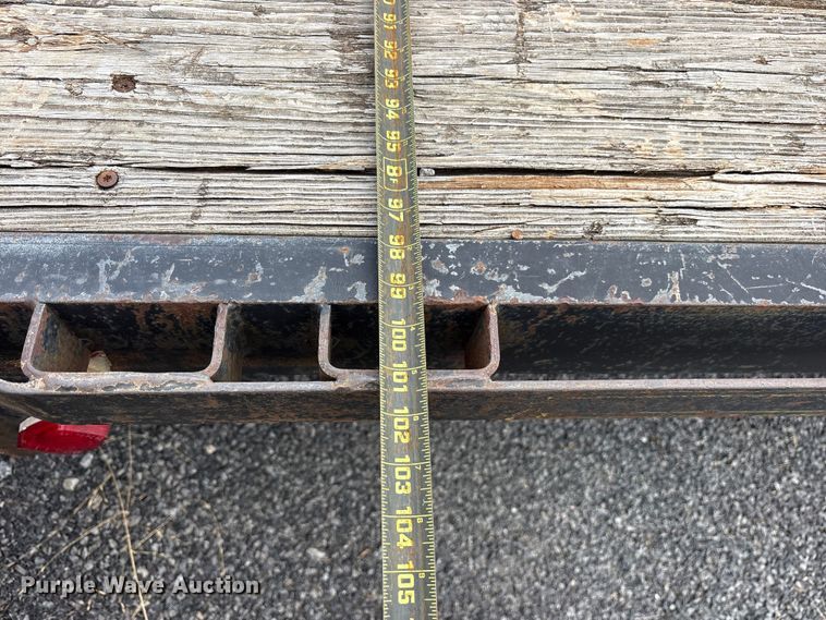 image for item ET0118 1996 Oklahoma Trailer Manufacturing 20'x8' Gooseneck Dovetail flatbed trailer