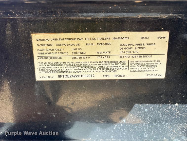 image for item ET0332 2016 Ditch Witch FX30 vacuum excavator